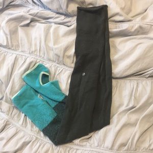 Lululemon Step Mindfully Ombré legwarmers